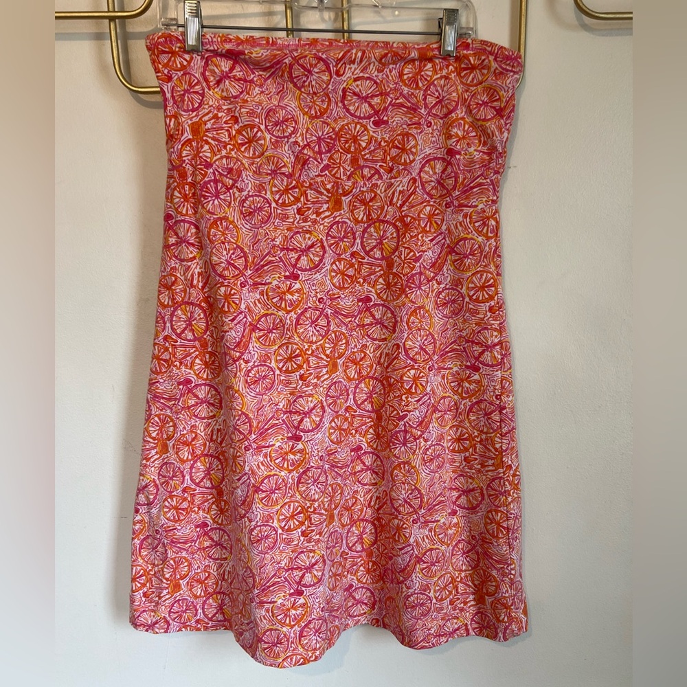 Lilly Pulitzer est. Medium Strapless Reversible Betsey Ten Speed Dress